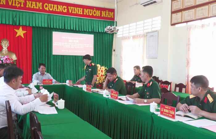 Hội nghị kiểm điểm BCH đảng uỷ quân sự huyện Thạnh Trị 